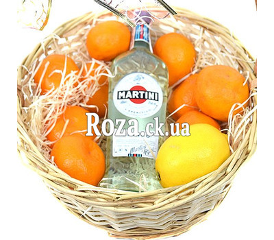 Gift Basket with Martini 2