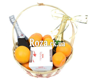 Festive Champagne Gift Basket