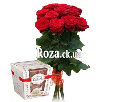11 roses and rafaello
