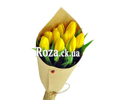 11 жовтих тюльпанів
