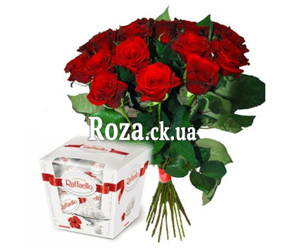 17 roses and Raffaello