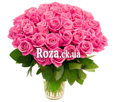 Bouquet of 55 pink roses