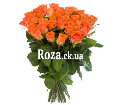 Bouquet of orange roses