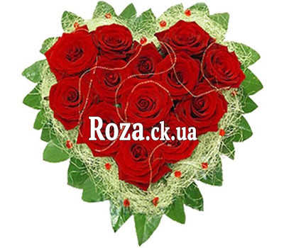 Flowers in the form of heart