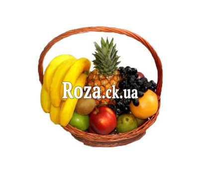 Fruit basket with pineapple