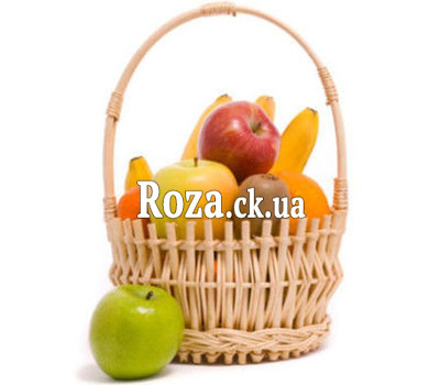 Basket with fruits
