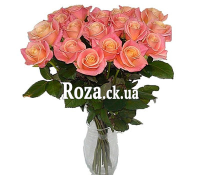 Trendy roses in a bouquet