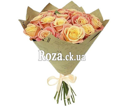Unusual roses in a bouquet