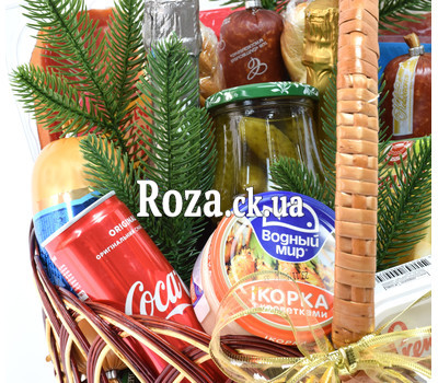 Великий кошик продуктів на Новий Рік - вид 1