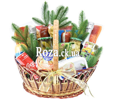 Великий кошик продуктів на Новий Рік