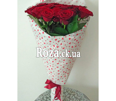 Bouquet of red roses in Cherkasy 1