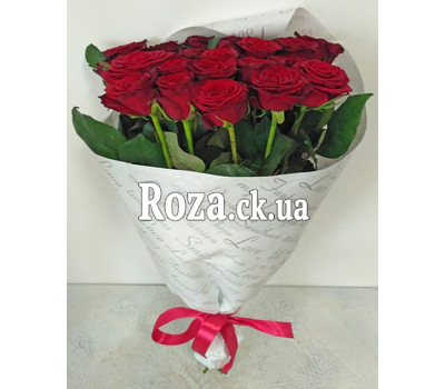 Red roses in packing 1