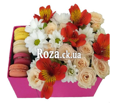 Delicate Flowers and Macarons