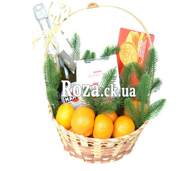 Christmas Gift Basket with Asti Martini