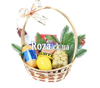 Christmas grocery basket