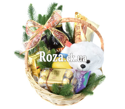 Gift basket for the New Year for a woman