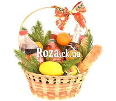 Champagne Christmas Gift Basket