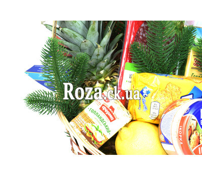 Grocery basket as a gift for the New Year 2