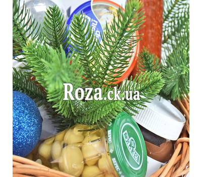 Grocery gift basket for the New Year 2
