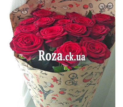 Bouquet of red roses in Cherkasy - 4