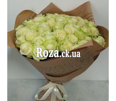 Magnificent bouquet of white roses 1