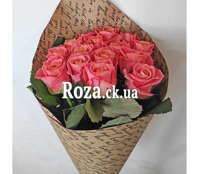 15 peach roses Miss Piggy 3