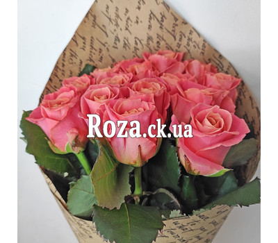 15 peach roses Miss Piggy 5