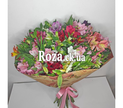 31 alstromeries in bouquet 4
