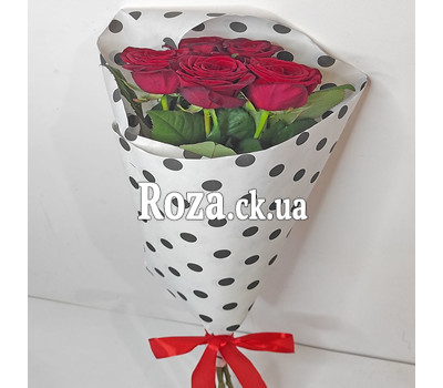 5 красных роз - вид 7