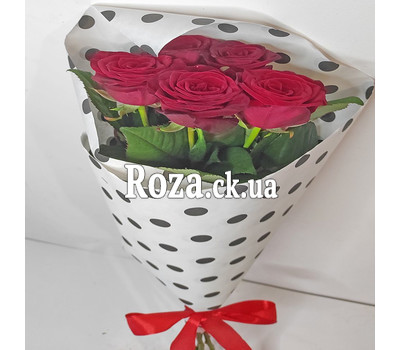 5 красных роз - вид 8