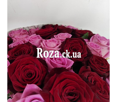 Bouquet of pink and red roses 4