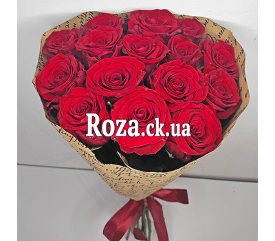 Bouquet of red roses in Cherkasy - 9