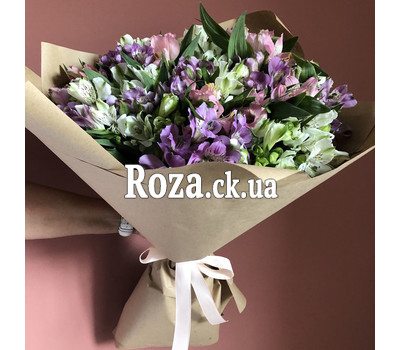 Beautiful bouquet of alstroemerias 2