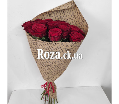 Red Roses in Kraft 7