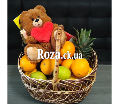 Подарунковий кошик з фруктами 4