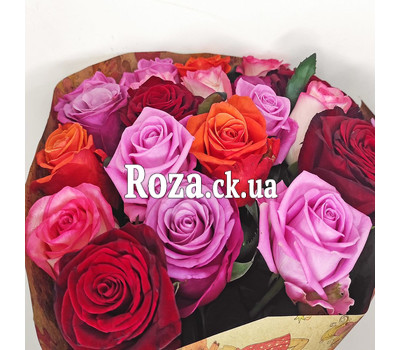 Multicolored bouquet of roses 2