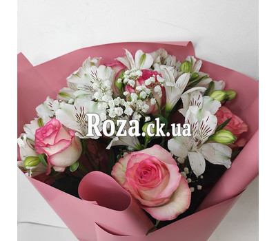 White and pink bouquet 7