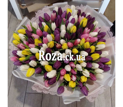 Bouquet of 151 tulips 3