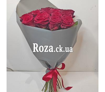 Bouquet of red roses in Cherkasy 11