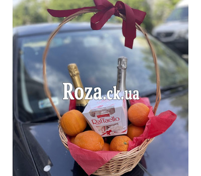 Festive Champagne Gift Basket 1