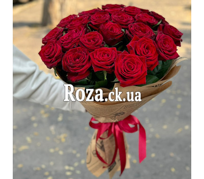 Red roses in packing 3