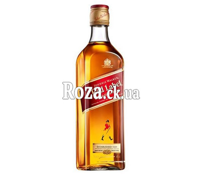 Johnnie Walker Red Label whiskey certificate