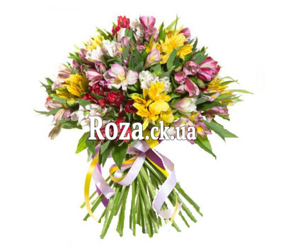 Bouquet of alstroemerias