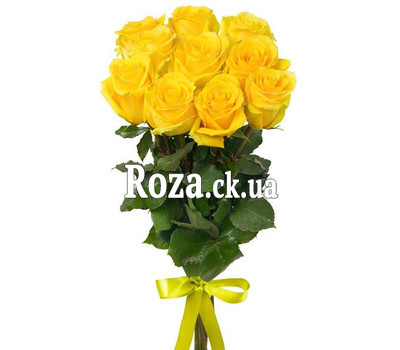 Bouquet of 11 yellow roses