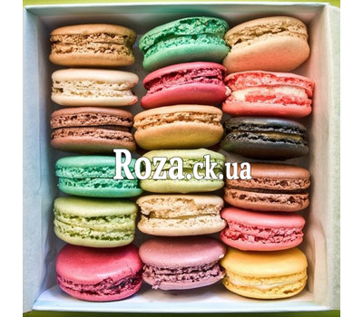 Box with macaroons in Cherkassy