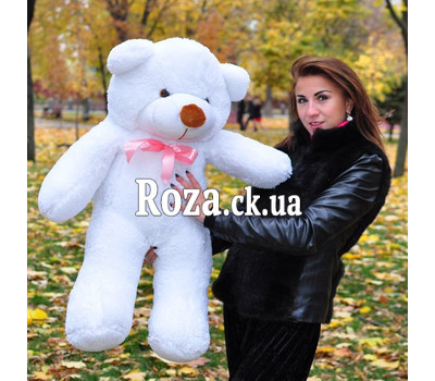 One meter tall plush white bear Cherkasy